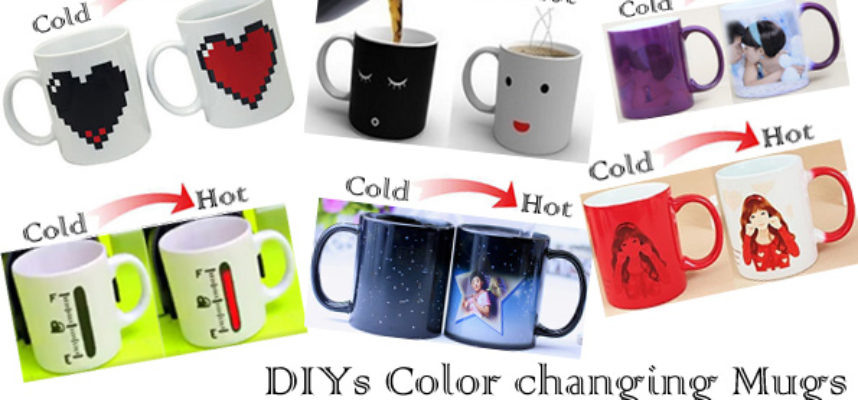 DIYs color changing coffee mugs
